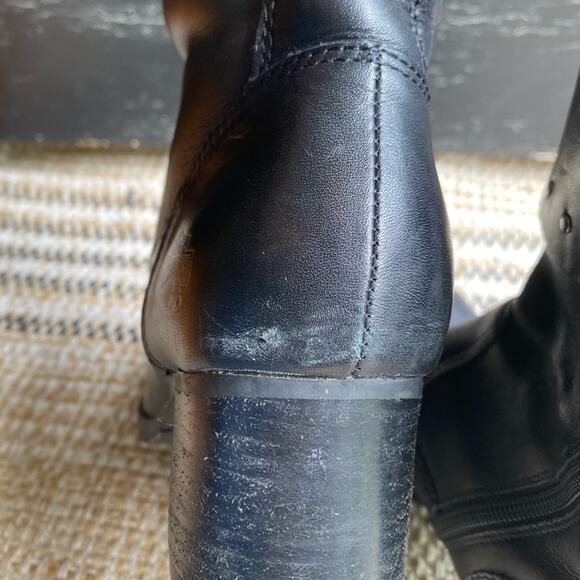 Harley-Davidson Studded Womens Biker Motorcycle‎ Riding Boots Black Leather 39 8 - Picture 6 of 11